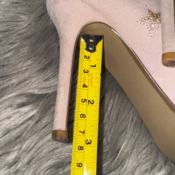 EUC Betsey Johnson Pryce Dress Pumps Stars Blush Light Pink Stiletto Size 7.5 - Picture 13 of 14